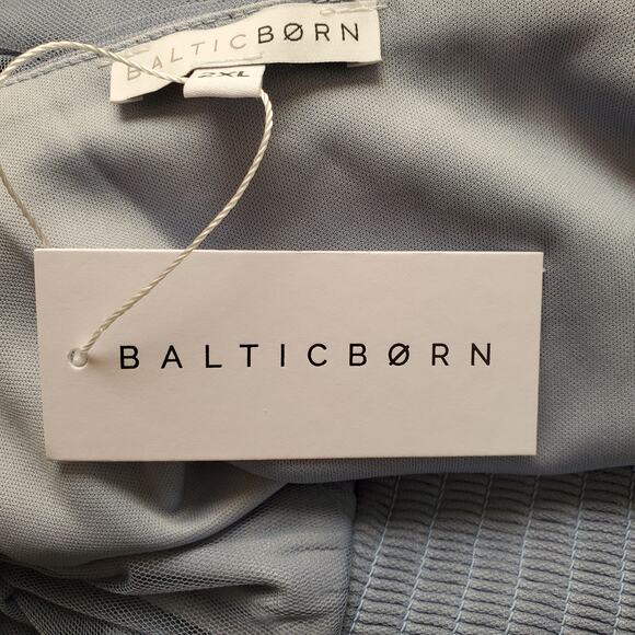 Baltic Born Layla Tulle Maxi Dress Whisper Blue Long Sleeve Plus Size 2XL New - Picture 12 of 15